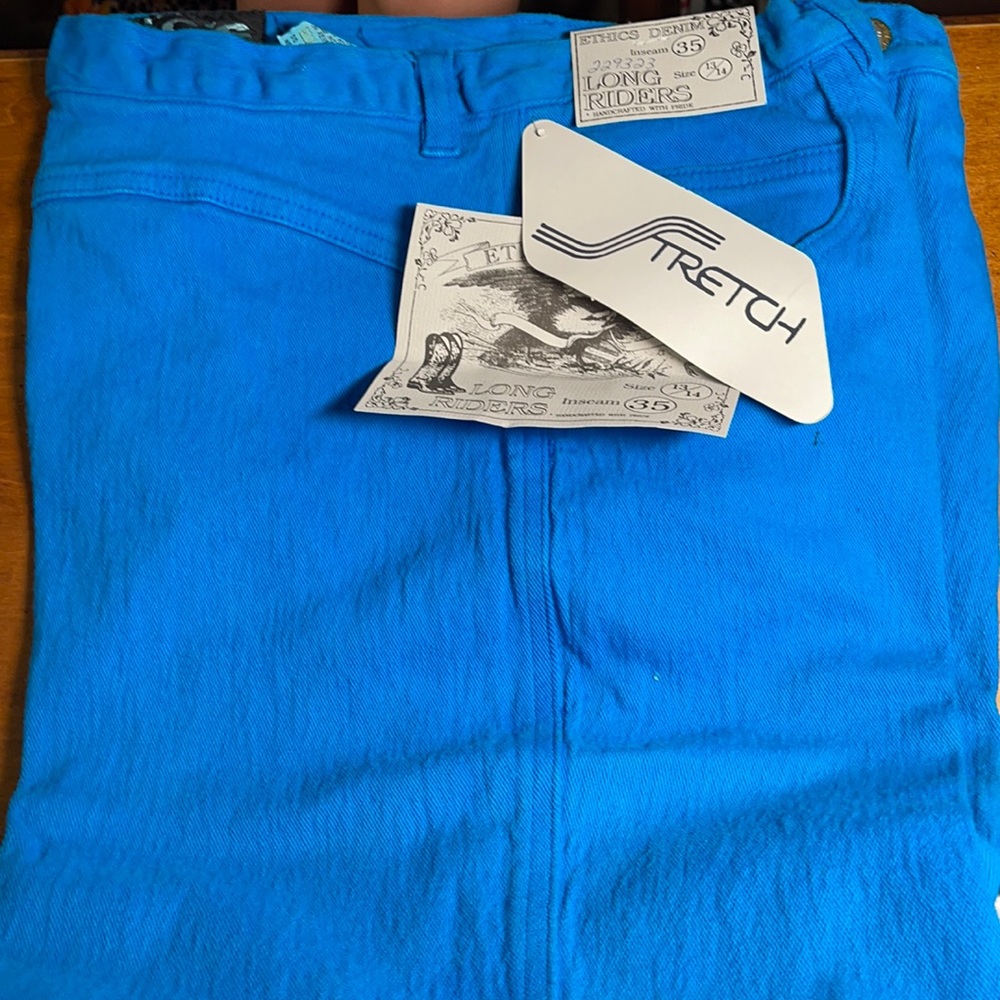 Ethics ladies high rise size 13/14 inseam is 35 inches